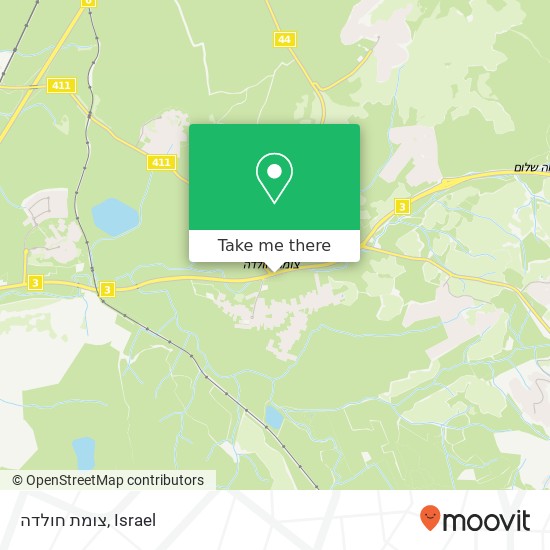 צומת חולדה map