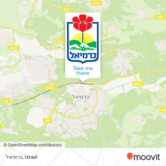 כרמיאל map