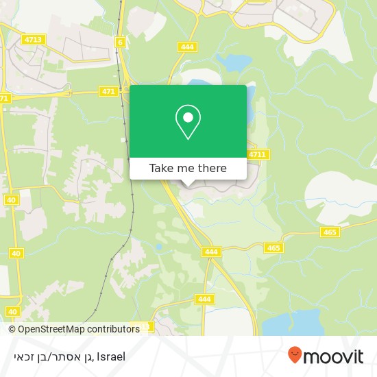 גן אסתר/בן זכאי map