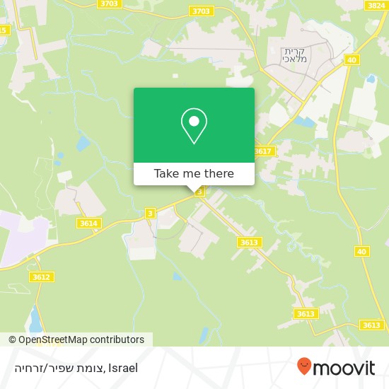 צומת שפיר/זרחיה map