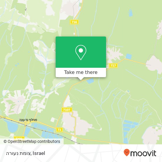 צומת נעורה map