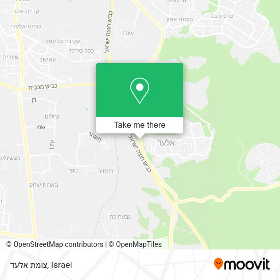 Карта צומת אלעד