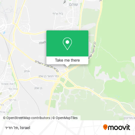 Карта תל חדיד
