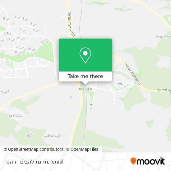 תחנת להבים - רהט map