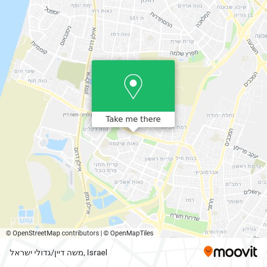 Карта משה דיין/גדולי ישראל