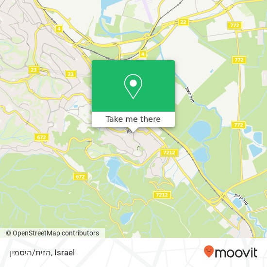 הזית/היסמין map