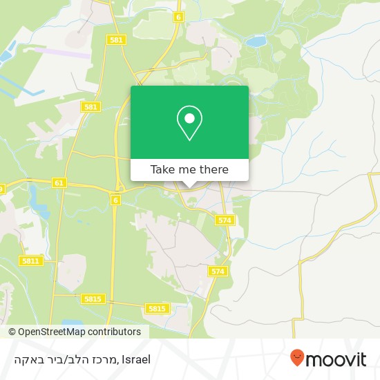 מרכז הלב/ביר באקה map