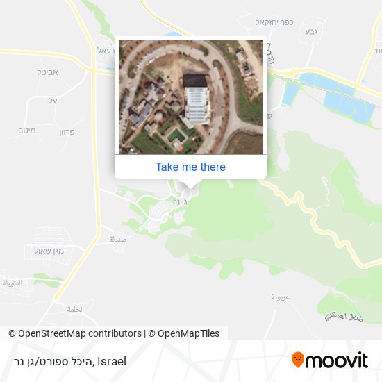 Карта היכל ספורט/גן נר