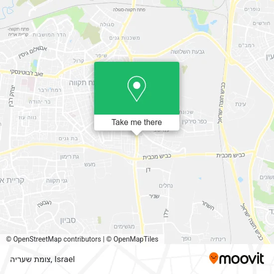 Карта צומת שעריה