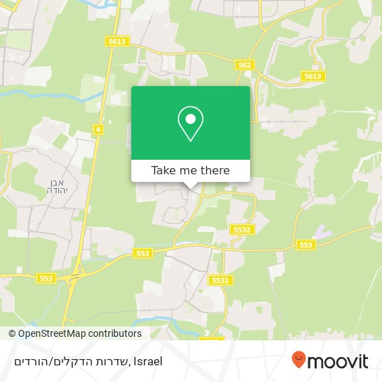 Карта שדרות הדקלים/הורדים