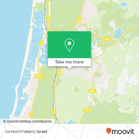 השמורה/הפנינה map