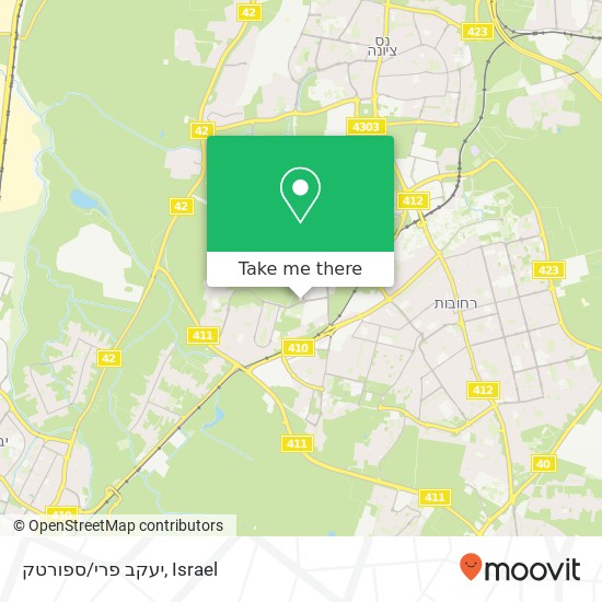 יעקב פרי/ספורטק map