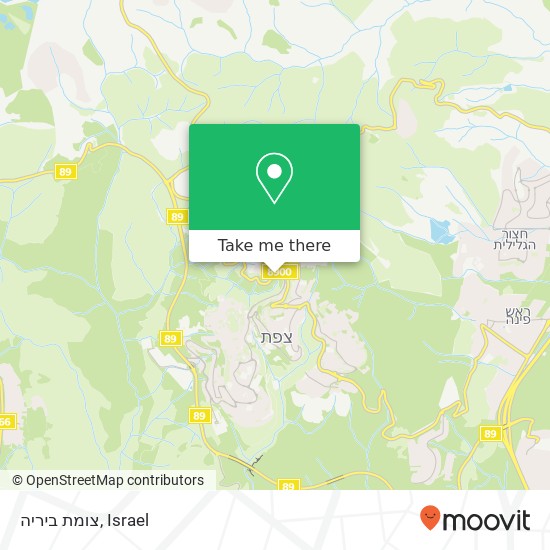 צומת ביריה map