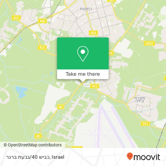 כביש 40/גבעת ברנר map