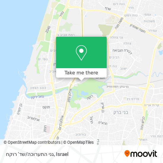 Карта גני התערוכה/שד' רוקח