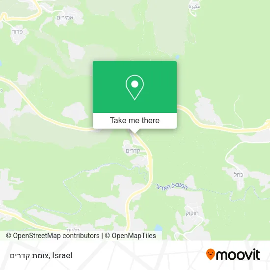 Карта צומת קדרים
