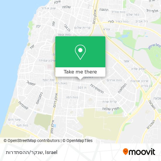 שנקר/ההסתדרות map