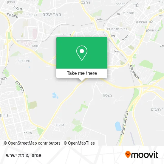 Карта צומת ישרש