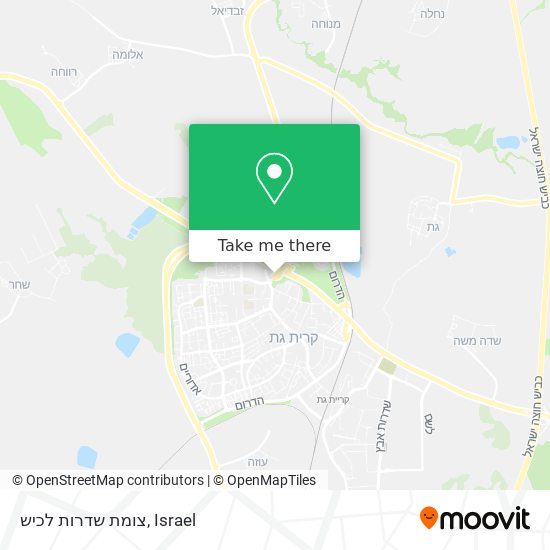 צומת שדרות לכיש map