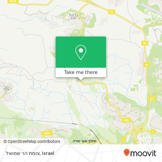 צומת הר שמואל map