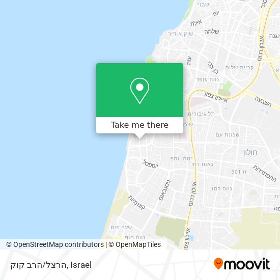 הרצל/הרב קוק map