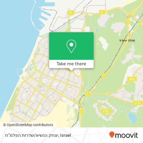 יצחק הנשיא/שדרות הפלמ''ח map