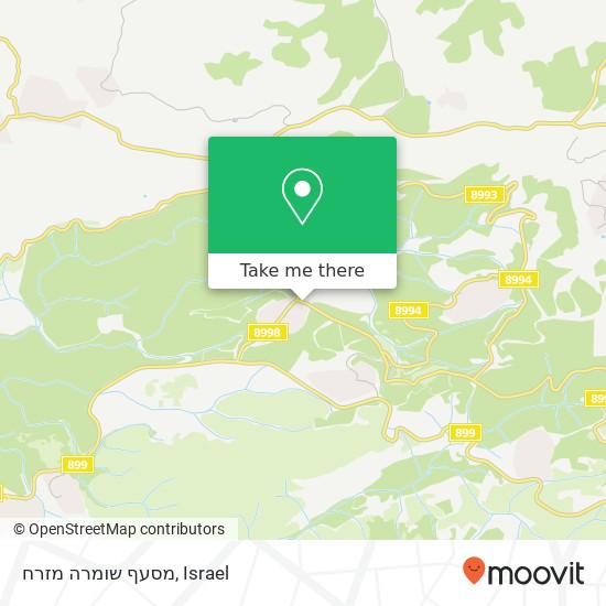 מסעף שומרה מזרח map