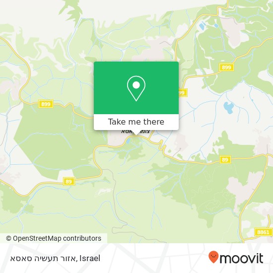 אזור תעשיה סאסא map