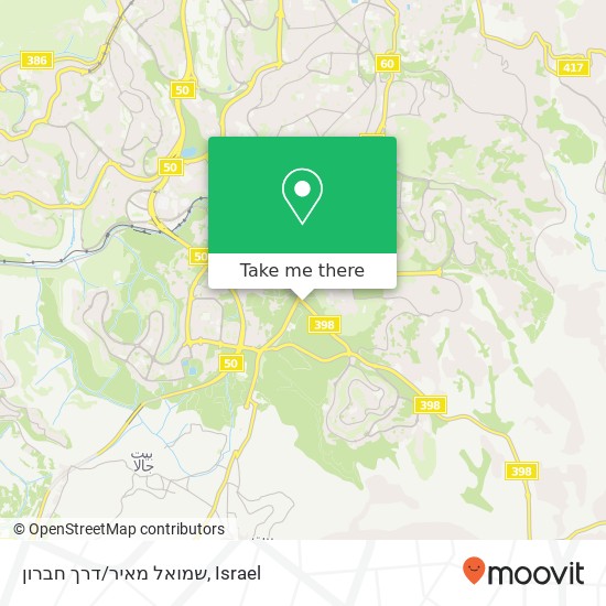 שמואל מאיר/דרך חברון map