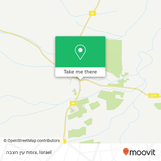 צומת עין חצבה map