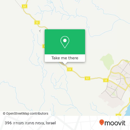 צומת מחנה מצודה 396 map