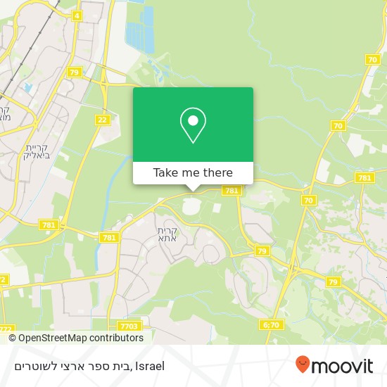 בית ספר ארצי לשוטרים map