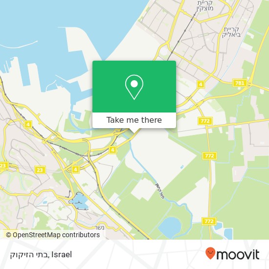 בתי הזיקוק map