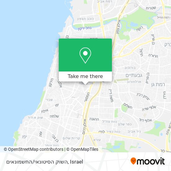 השוק הסיטונאי/החשמונאים map