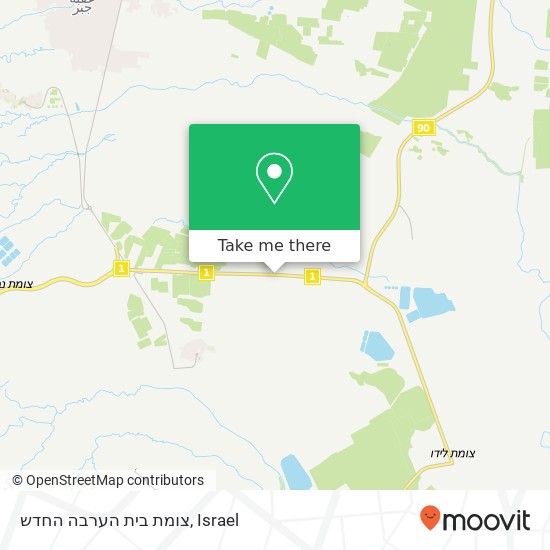 צומת בית הערבה החדש map