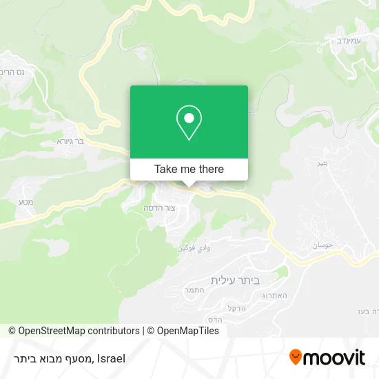 Карта מסעף מבוא ביתר