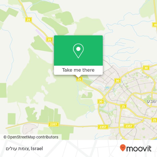 צומת עולים map