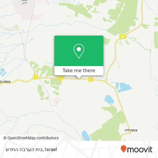 בית הערבה החדש map