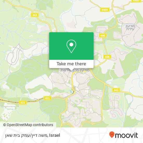 Карта משה דיין/עמק בית שאן
