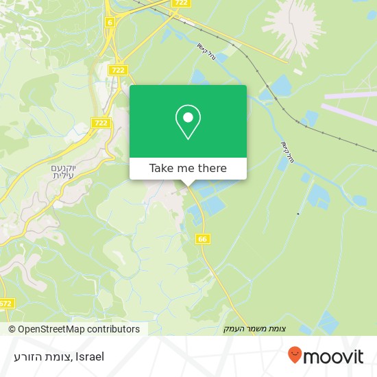 צומת הזורע map