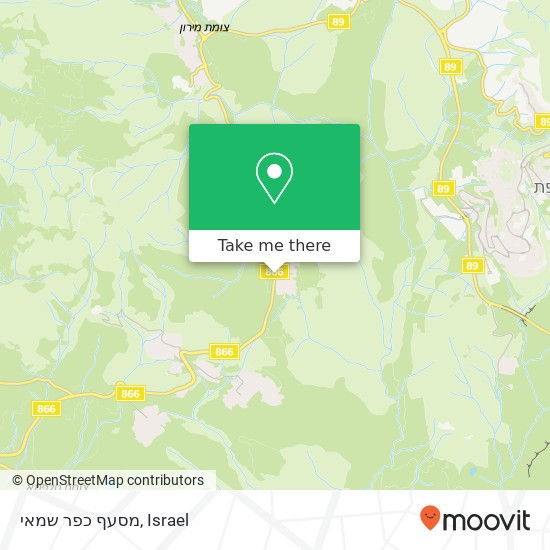 מסעף כפר שמאי map