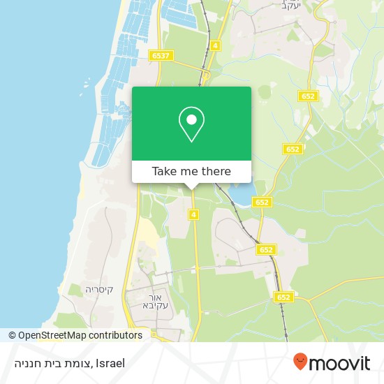 צומת בית חנניה map