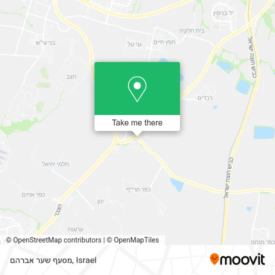 Карта מסעף שער אברהם