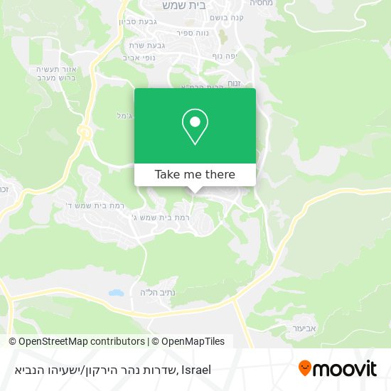 שדרות נהר הירקון/ישעיהו הנביא map