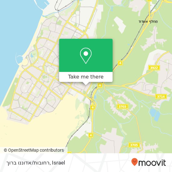 רחובות/אדוננו ברוך map