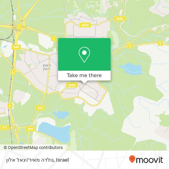 Карта גולדה מאיר/יגאל אלון
