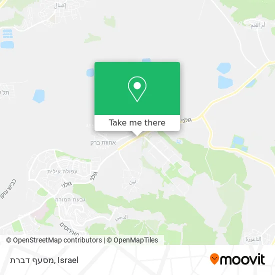 Карта מסעף דברת