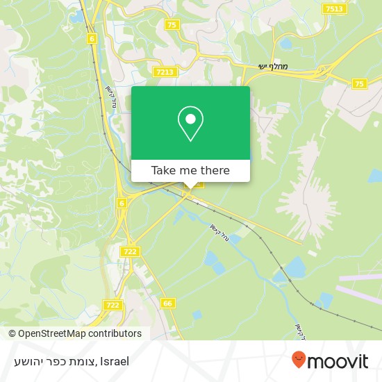 צומת כפר יהושע map