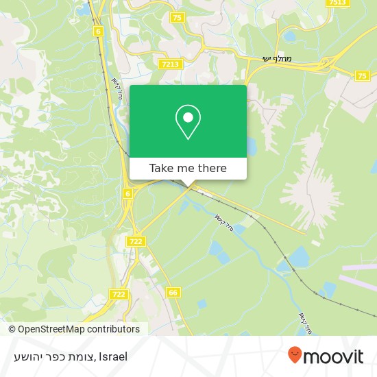Карта צומת כפר יהושע