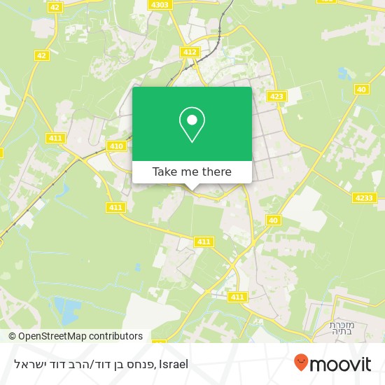 פנחס בן דוד/הרב דוד ישראל map